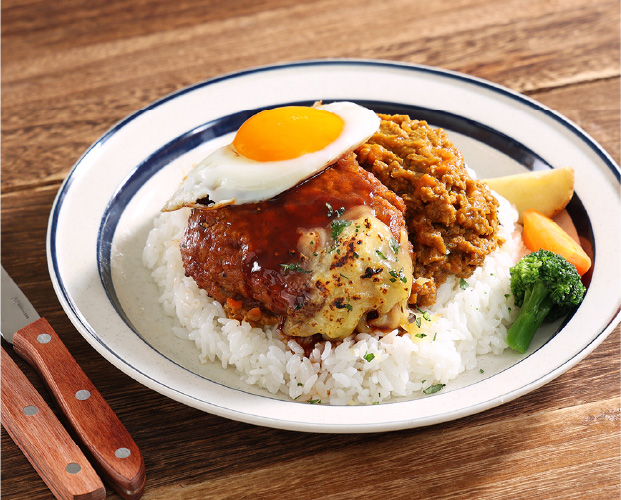 豆蔵のキーマカレー・豆蔵のハンバーグ