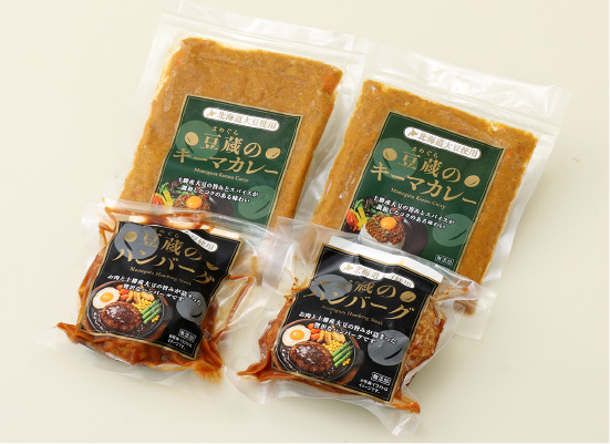 豆蔵のキーマカレー・豆蔵のハンバーグ
