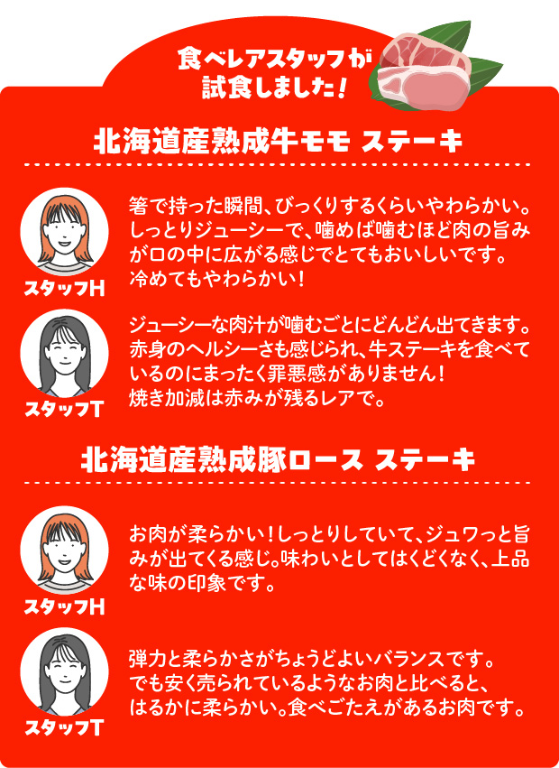 熟成牛・豚ステーキ詰合せ