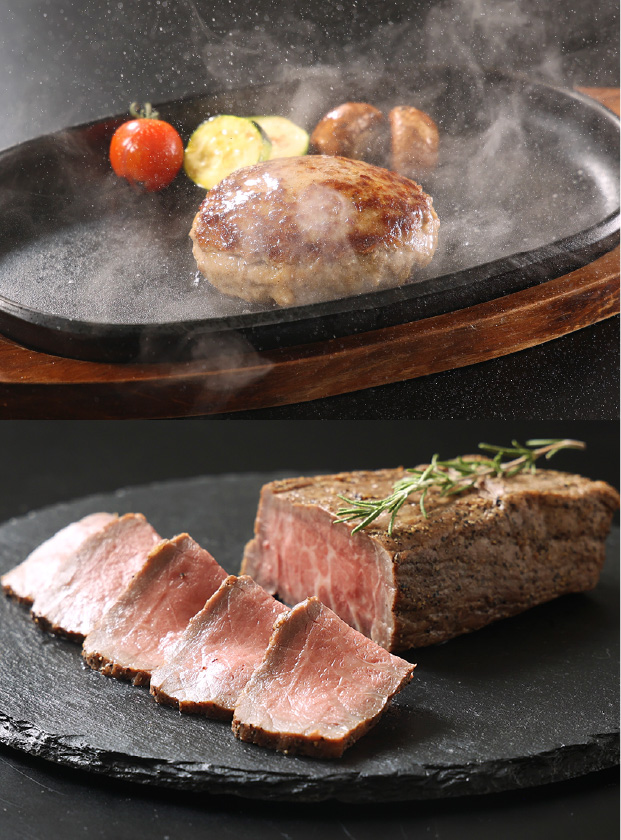 帯広牛ローストビーフ＆豊西牛ハンバーグギフト