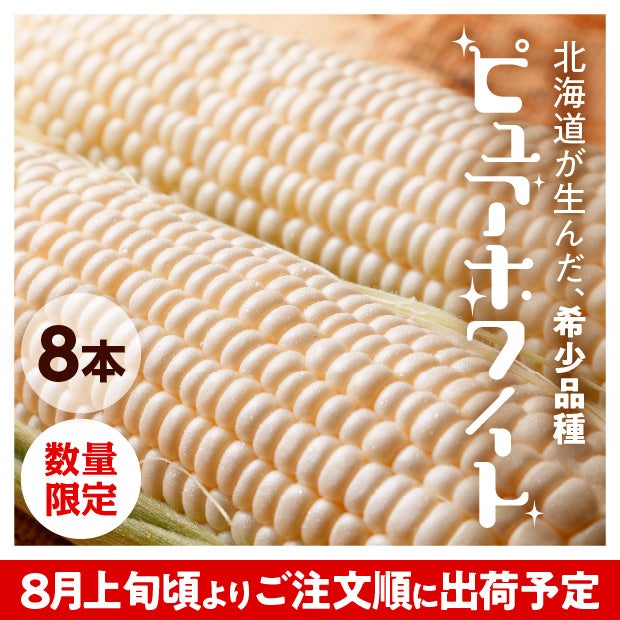 南幌産 ピュアホワイト（8本入）