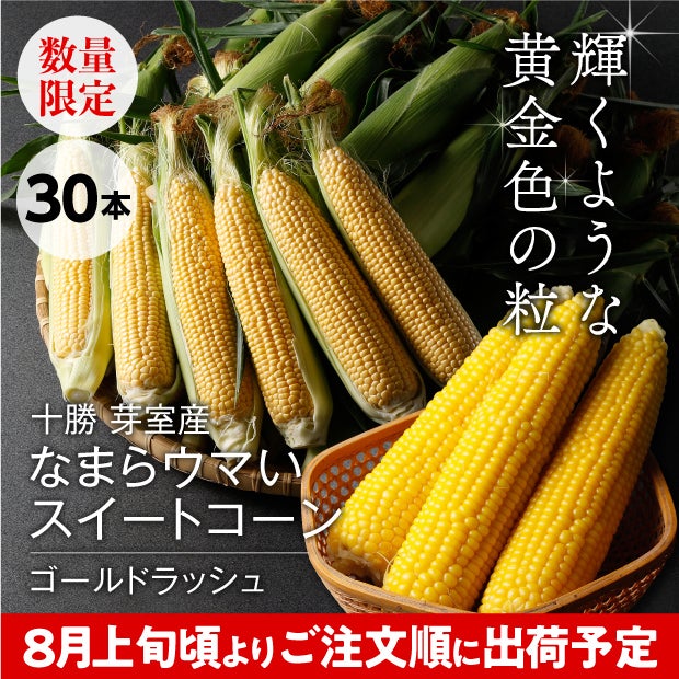 なまらウマいスイートコーン（ゴールドラッシュ） 30本入