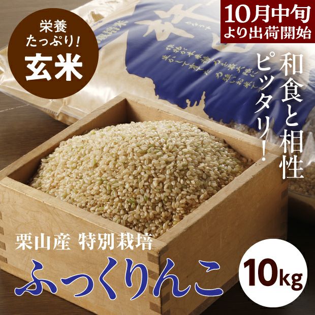 栗山産特別栽培玄米ふっくりんこ10kg｜空知 きなうすファーム｜米