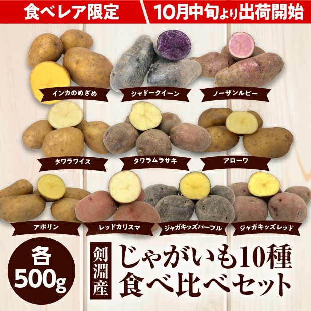 けんぶちVIVAマルシェ　じゃがいも10種食べ比べセット　5㎏