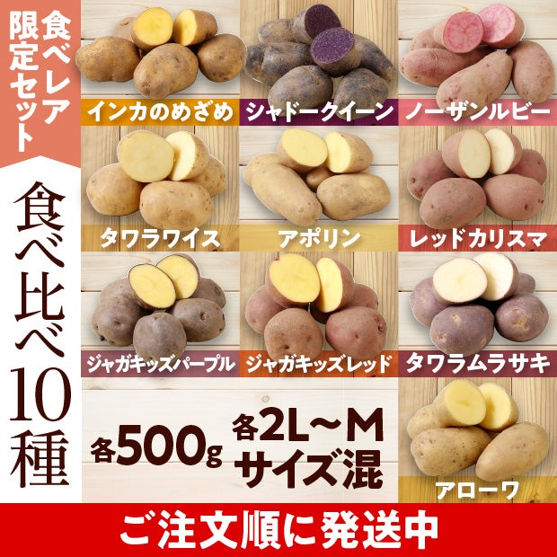 けんぶちVIVAマルシェ　じゃがいも10種食べ比べセット　5㎏
