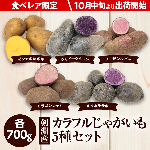 けんぶちVIVAマルシェ　カラフルじゃがいも種セット　3.5㎏