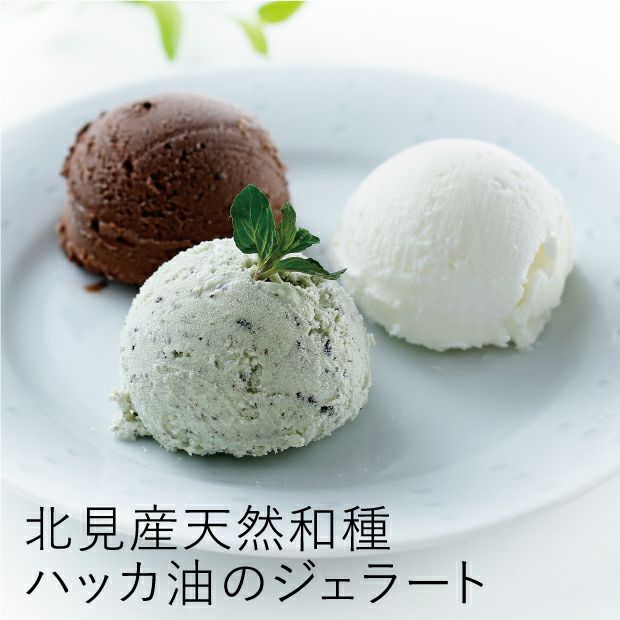 北見ミントジェラート3種6個セット｜オホーツク｜アイス ｜食べレア