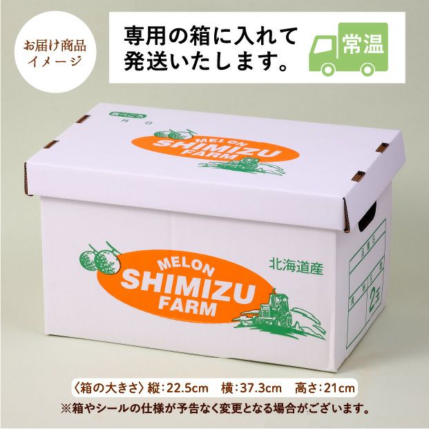 ティアラ秀品約1.6㎏2玉｜清水農園｜富良野メロン お取り寄せ 物産