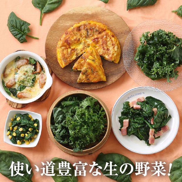 旭川産 ゆきあまほうれん草とゆきあまケールのセット｜産直 お取り寄せ
