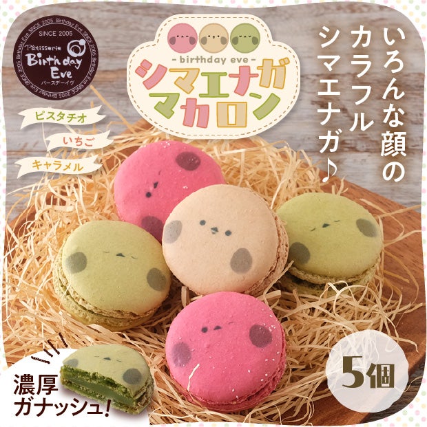 シマエナガのマカロン 3種5個｜スイーツ お菓子 お取り寄せ ギフト