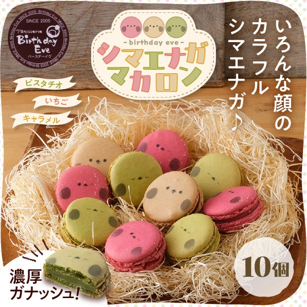 シマエナガのマカロン 3種10個｜スイーツ お菓子 お取り寄せ ギフト