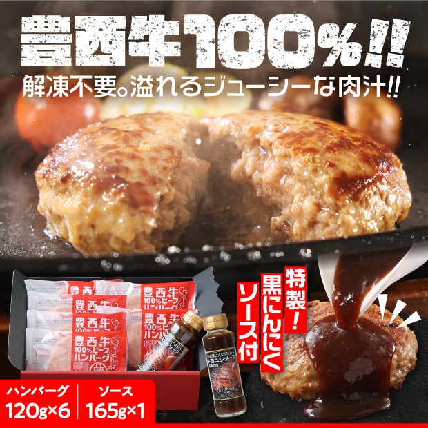 豊西牛100%ビーフハンバーグギフト